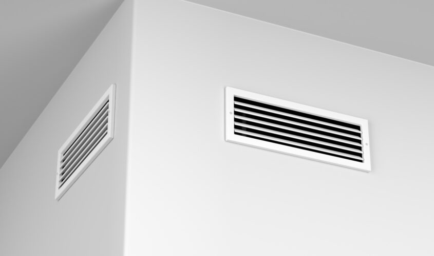 Air vents on the wall